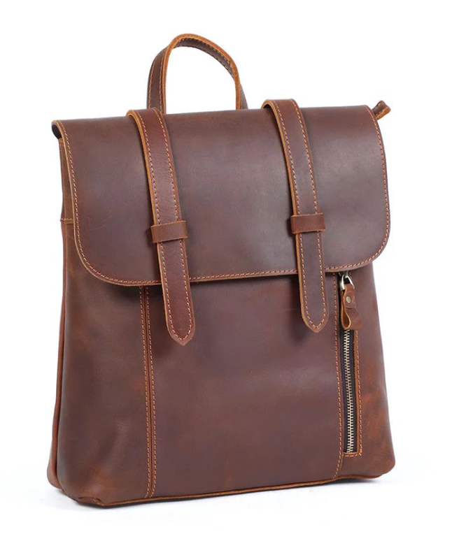 Small Leather Rucksack  | Atlantic Ocean
