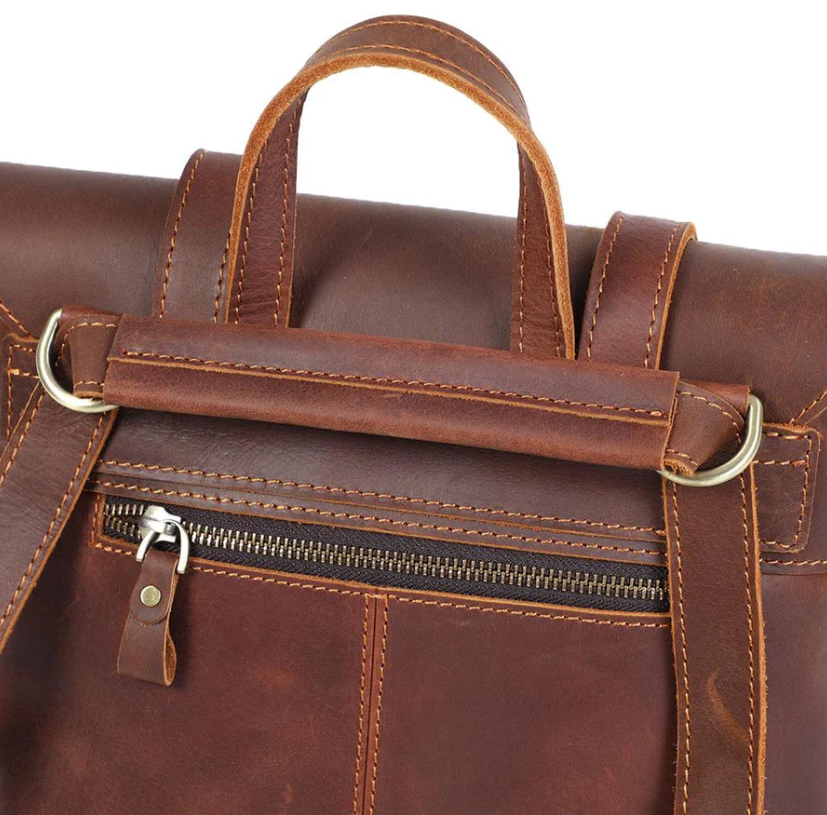 Small Leather Rucksack  | Atlantic Ocean