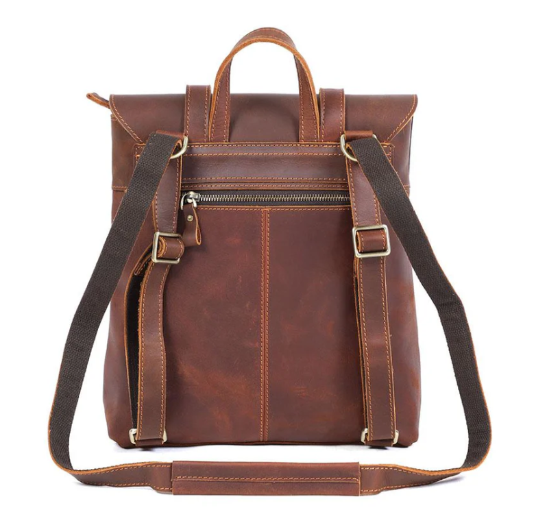 Small Leather Rucksack  | Atlantic Ocean