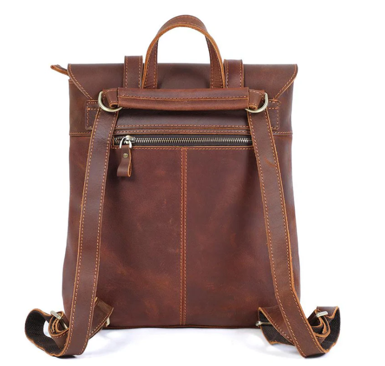 Small Leather Rucksack  | Atlantic Ocean