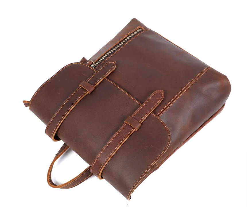Small Leather Rucksack  | Atlantic Ocean