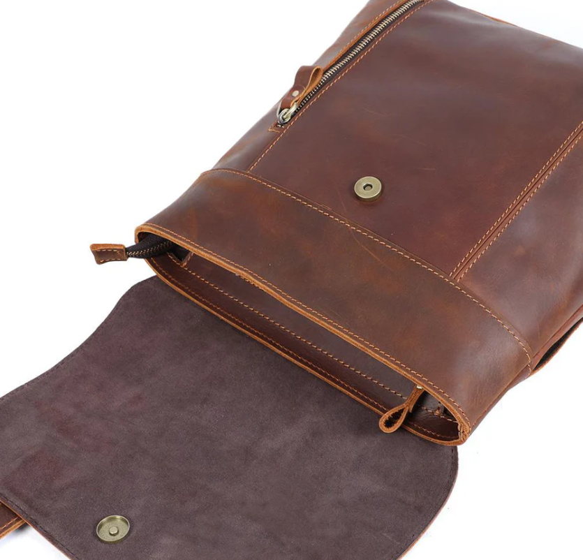 Small Leather Rucksack  | Atlantic Ocean