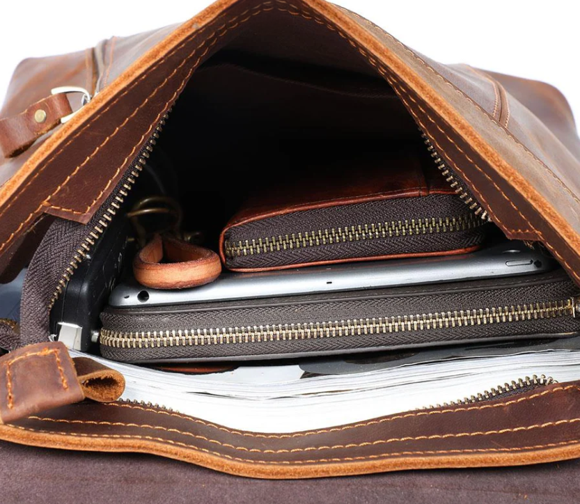 Small Leather Rucksack  | Atlantic Ocean