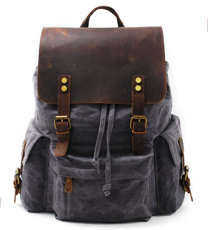 Waxed Canvas Backpack  | Mount Rainier