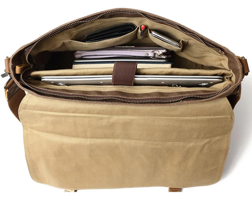 Waxed Canvas Messenger Bag | Atacama