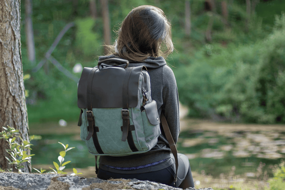 Small Canvas Backpack  | Mount Elbrus