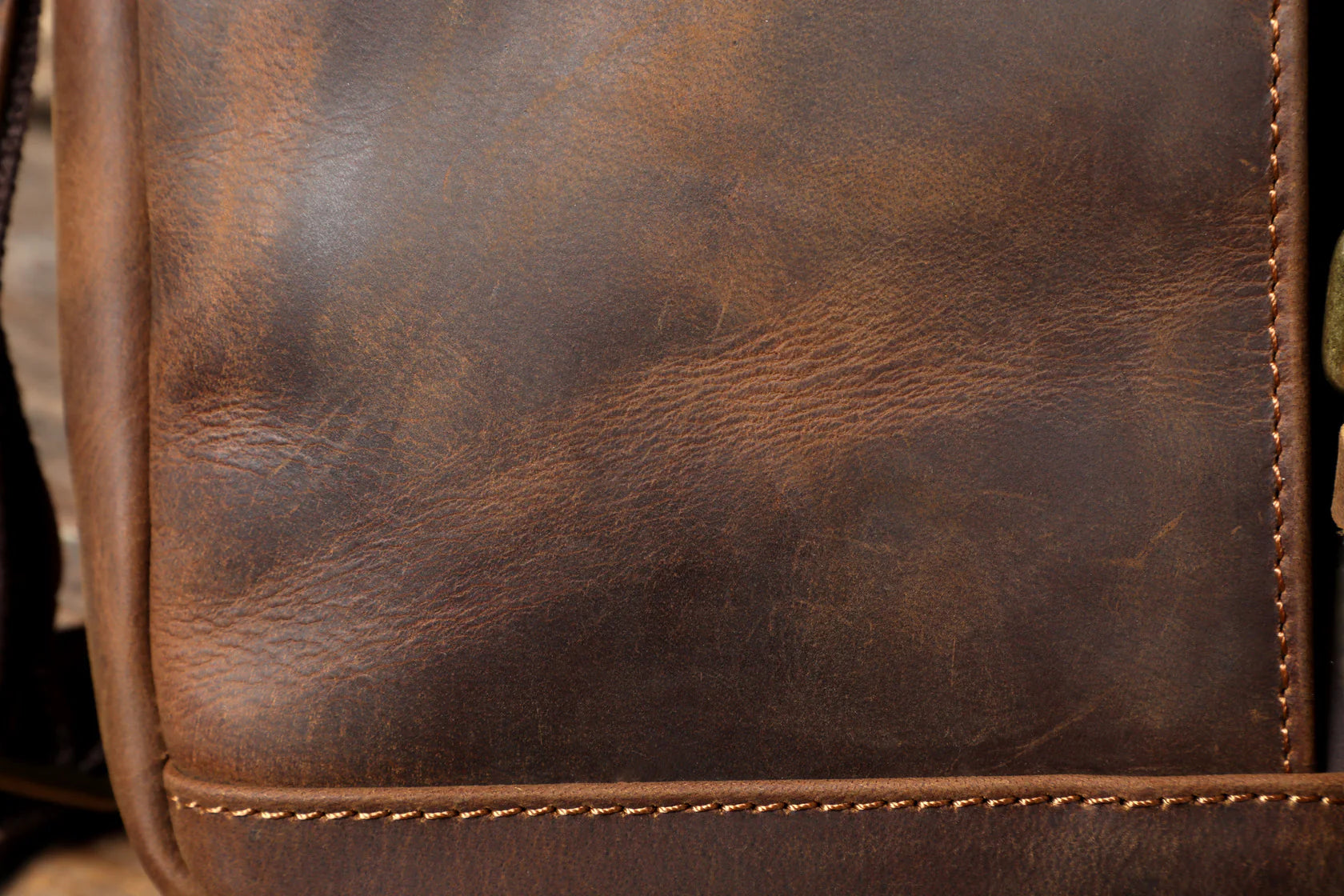 Vintage Leather Messenger Bag | Petra