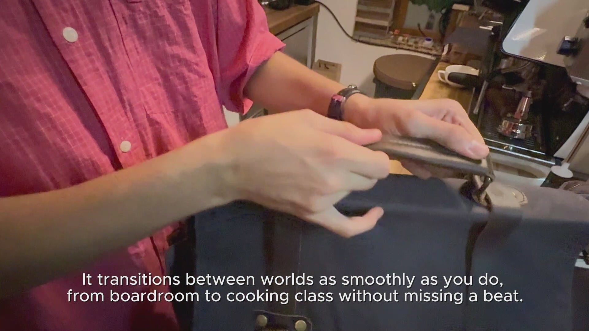 Canvas and Leather Messenger Bag | Rhine