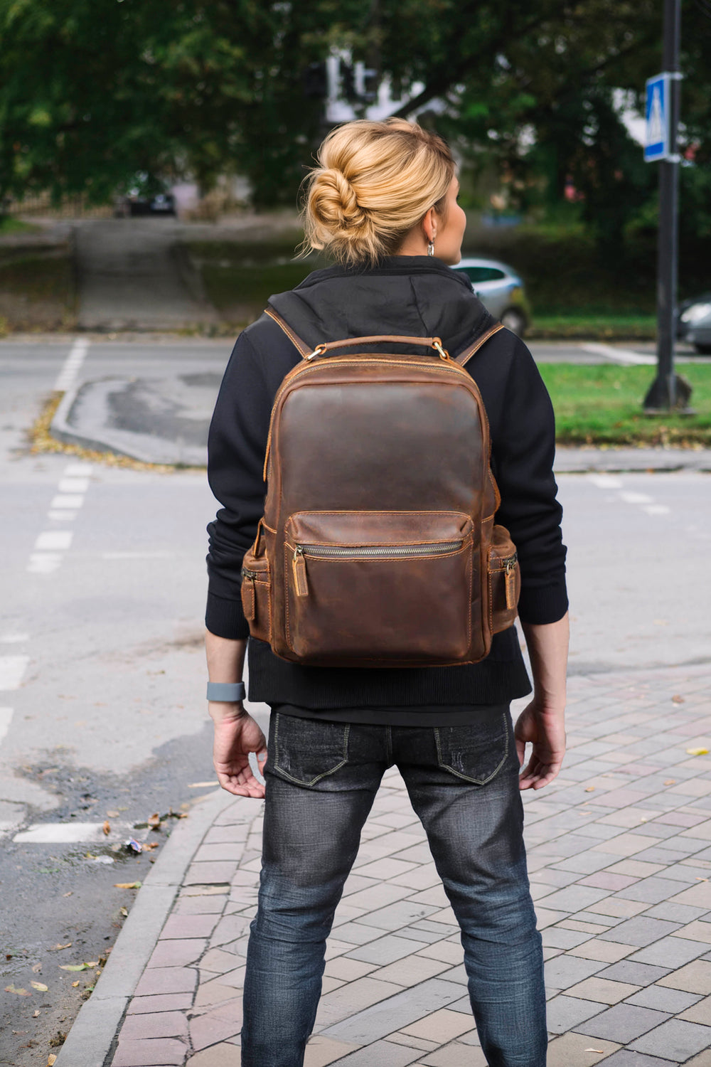 Leather Backpack | Taj Mahal