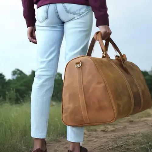 Brown Leather Holdall | Patagonia