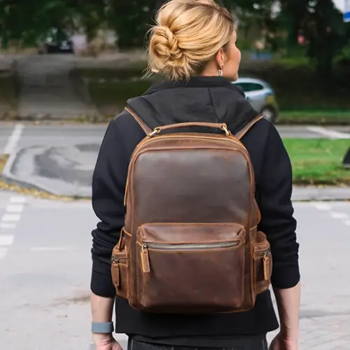 Women's Leather Backpack | Taj Mahal