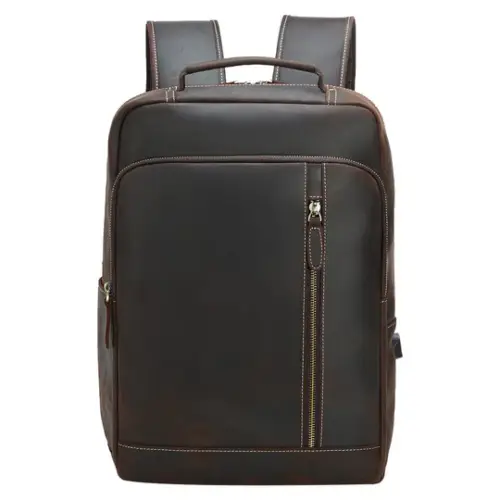 Crazy Horse Leather Backpack | Galapagos