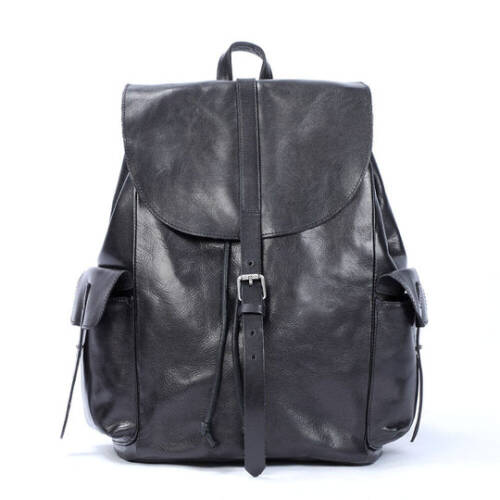 Small Black Leather Backpack | Lake Victoria